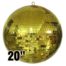 gold mirror disco ball