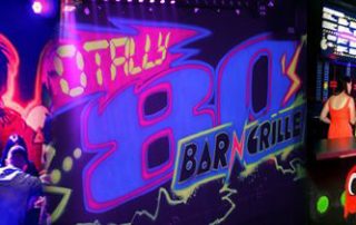 ADJ lighting Totally 80s Bar and Grille Icons Banner