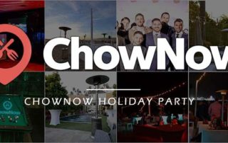 ChowNow Holiday Party Banner